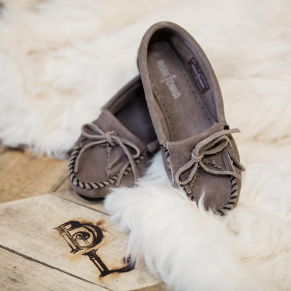 Brand New Minnetonka Moccs [Grey] - Picture 2 of 4